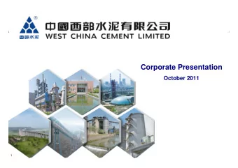 Corporate Presentation  October 2011  1  Contents  Page  Highlights  3  Company Background  5