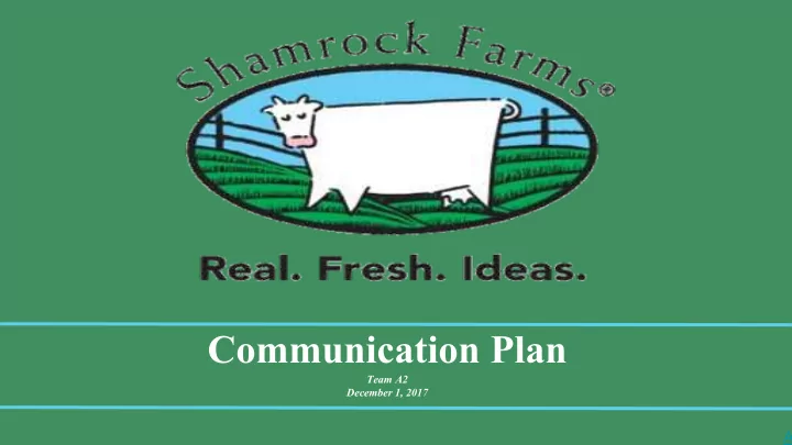 communication plan