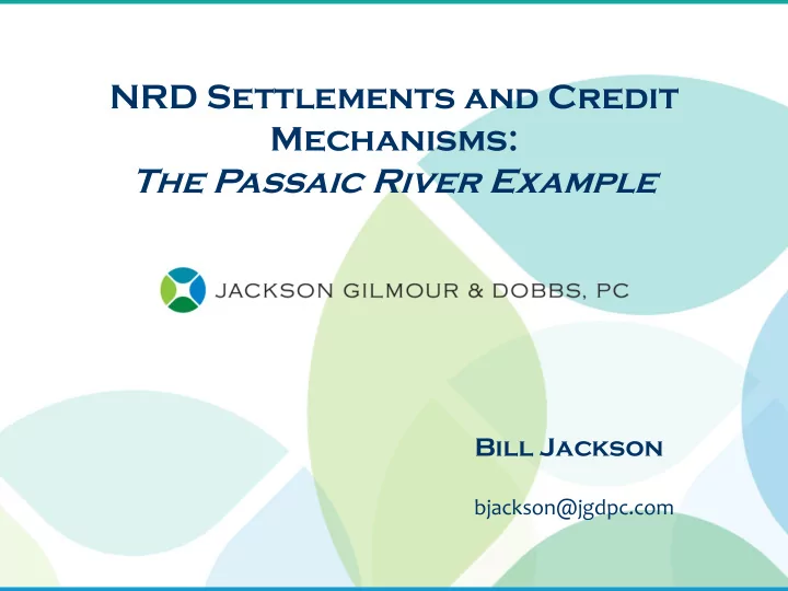 the passaic river example