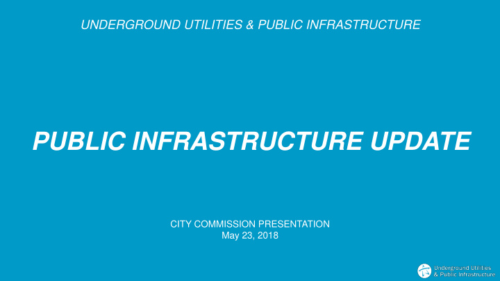 public infrastructure update