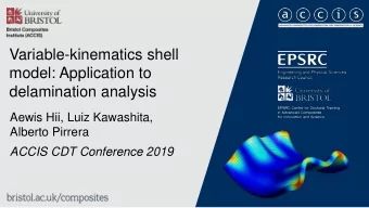 Variable-kinematics shell  model: Application to  delamination analysis  Aewis Hii, Luiz Kawashita,