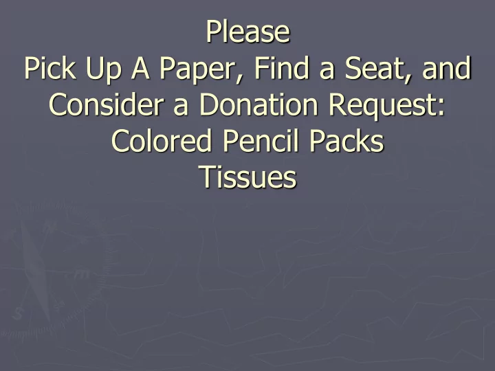 consider a donation request