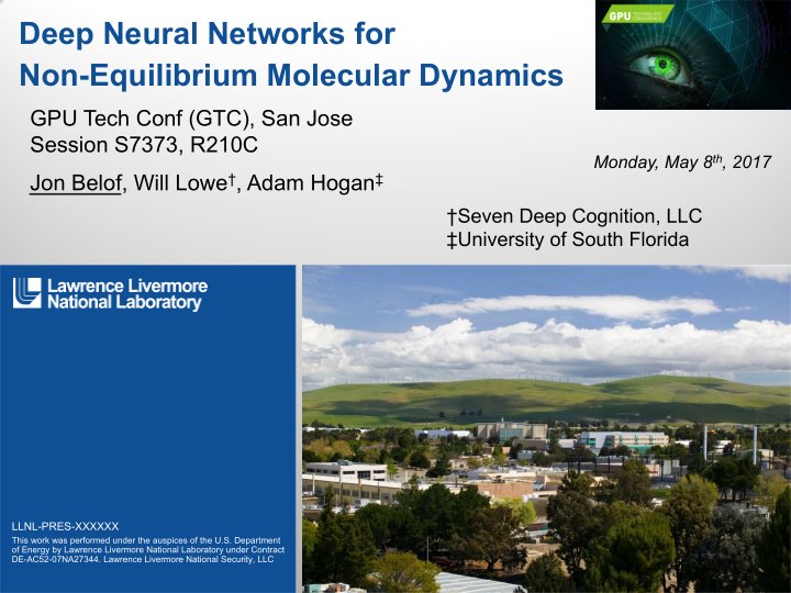 deep neural networks for non equilibrium molecular