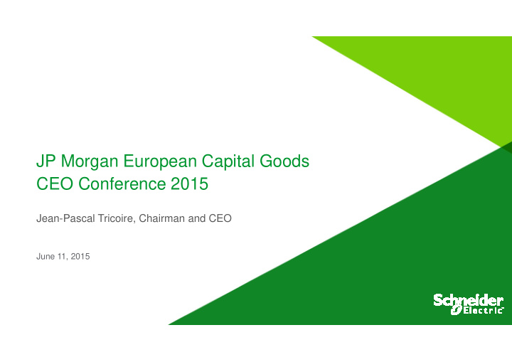 jp morgan european capital goods ceo conference 2015 ceo