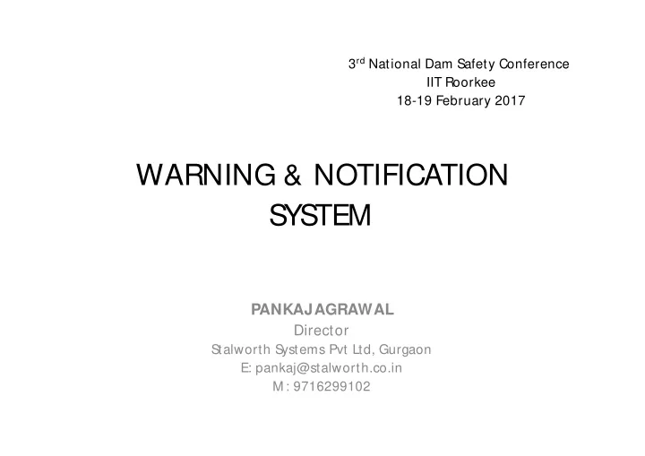 warning notification system