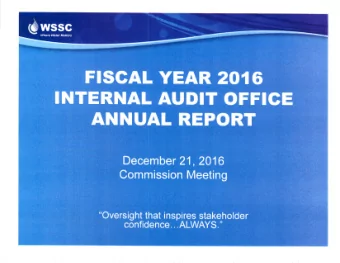 Oversight that inspires stakeholder confidence . . . ALWAYS.  I N T E R N A L  A U D I T