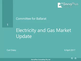 Update  Carl Daley  6 April 2017  SavvyPlus Consulting Pty Ltd  Agenda  2  WHAT IS GOING  HOW DID