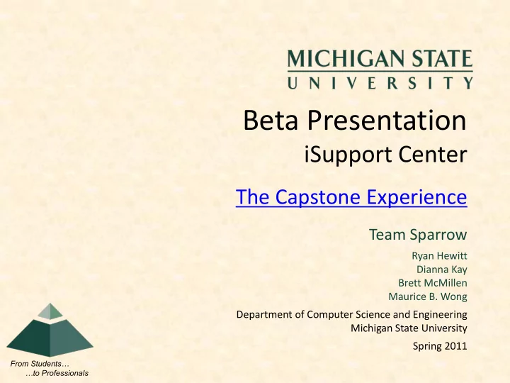 beta presentation