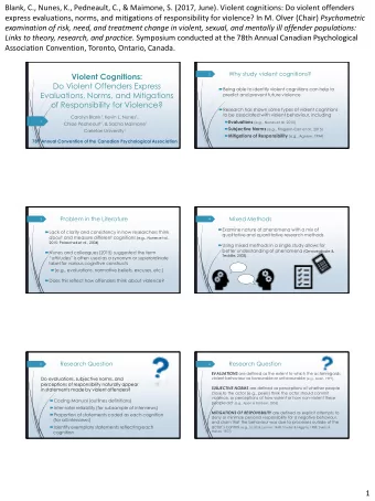 Links to theory, research, and practice. Symposium conducted at the 78th Annual Canadian