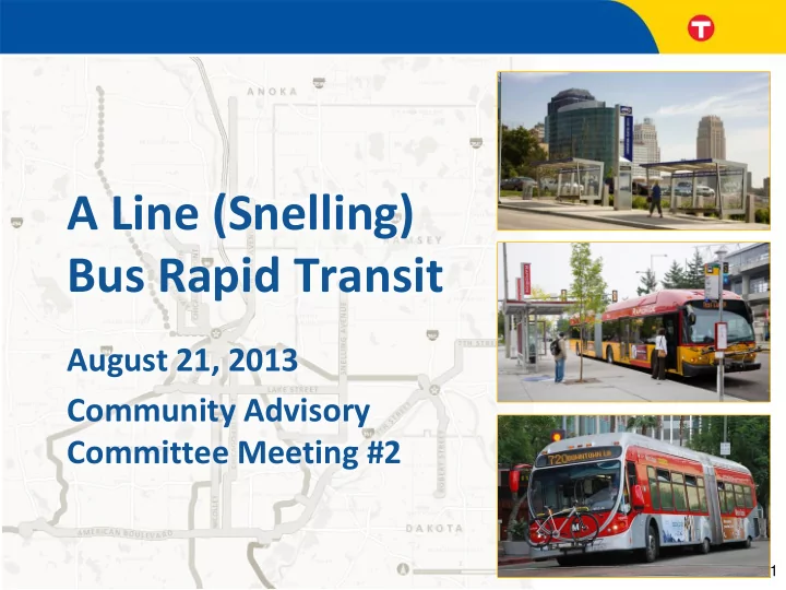 a line snelling bus rapid transit