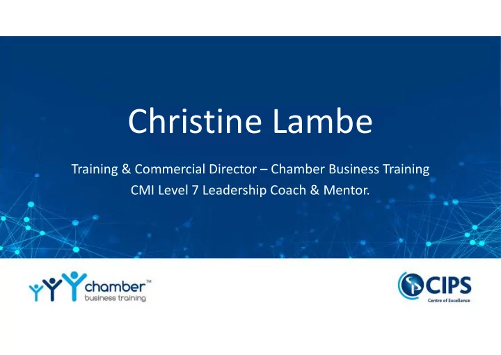 christine lambe