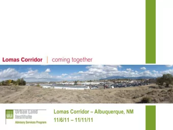 Lomas Corridor  Albuquerque, NM 11/6/11  11/11/11 Lomas Corridor  Albuquerque, NM