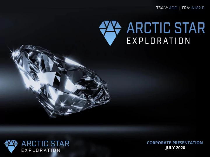 tsx v add fra a182 f corporate presentation july 2020