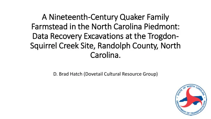 a nin ineteenth century ry quaker family
