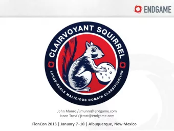 FlonCon 2013 | January 7  10 | Albuquerque, New Mexico  Introductions  John Munro