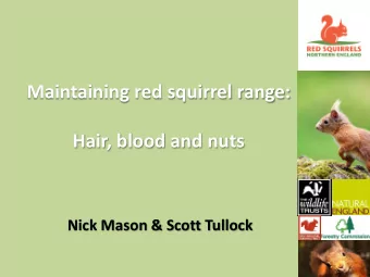 Maintaining red squirrel range:  Hair, blood and nuts  Nick Mason &amp; Scott Tullock  1945  2010