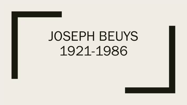 joseph beuys