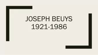 JOSEPH BEUYS  1921-1986  Lemon Light/Capri Battery 1985 Felt Suit 1970  How To Explain Pictures To