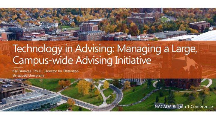 technology in advising managing a large