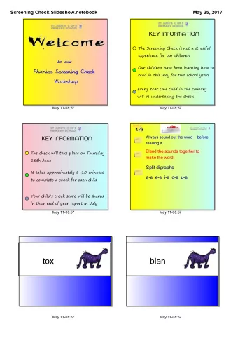 tox  blan  May 1108:57  May 1108:57  Screening Check Slideshow.notebook  May 25, 2017  quemp