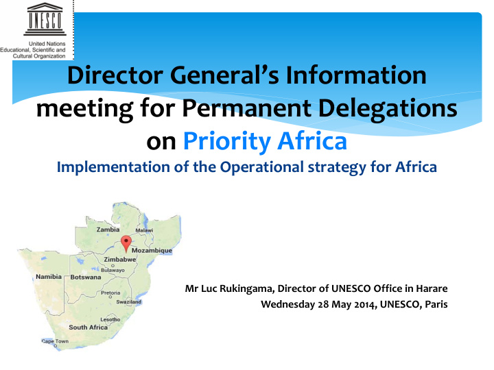 director general s information meeting for permanent