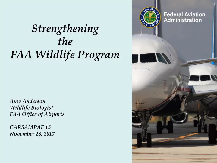 strengthening the faa wildlife program