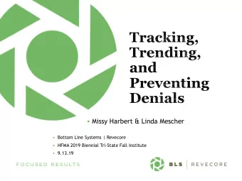 Missy Harbert &amp; Linda Mescher  Bottom Line Systems | Revecore  HFMA 2019 Biennial