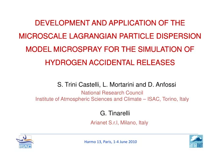 development and application of the development and
