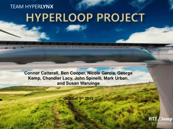 TEAM HYPER LYNX  Connor Catterall, Ben Cooper, Nicole Garcia, George  Kemp, Chandler Lacy, John