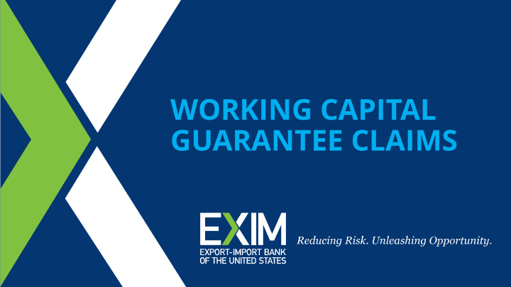 working capital guarantee claims