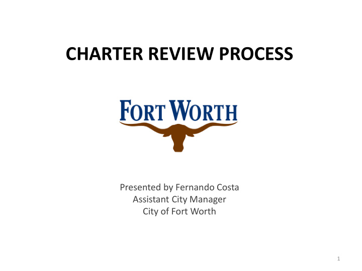 charter review process