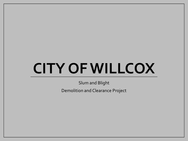 city of willcox