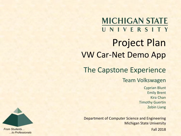 project plan