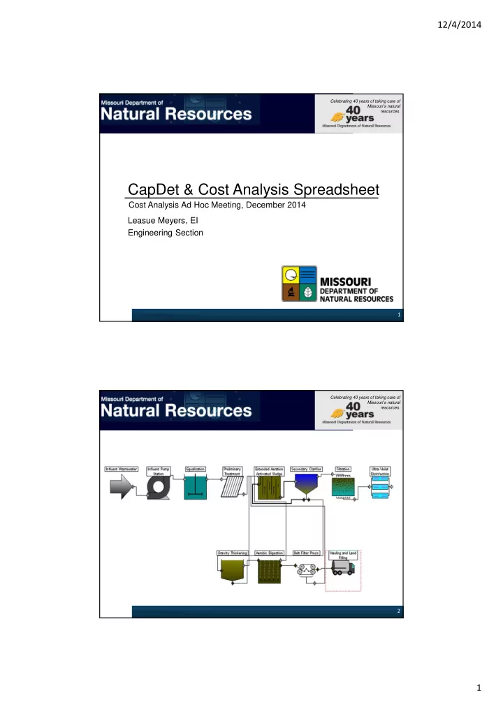 capdet cost analysis spreadsheet