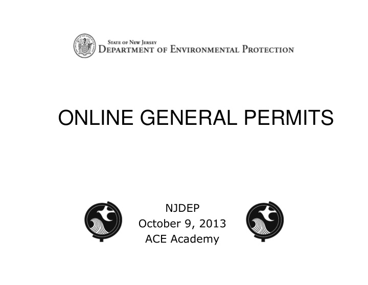 online general permits