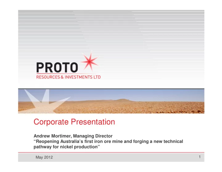 corporate presentation