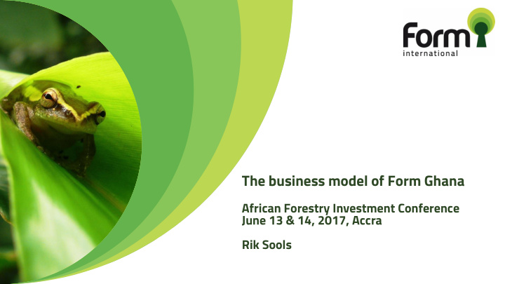 the business model of form ghana