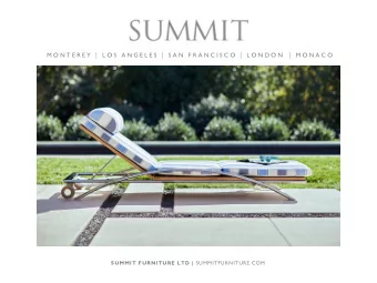 O U R  M I S S I O N Founded in 1979 with the mission to offer furniture  designed and produced to