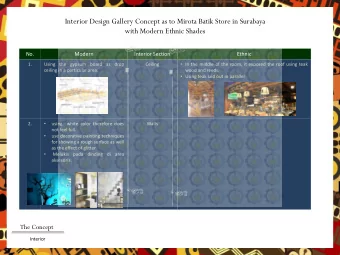 a  as the effect of glitter    Melukis pada dinding di area  aksesoris.  The Concept  Interior