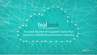 Trusted Source of Supplier Data that  powers a $20B procurement industry.  Geoff Peddle, CTO  Akeel