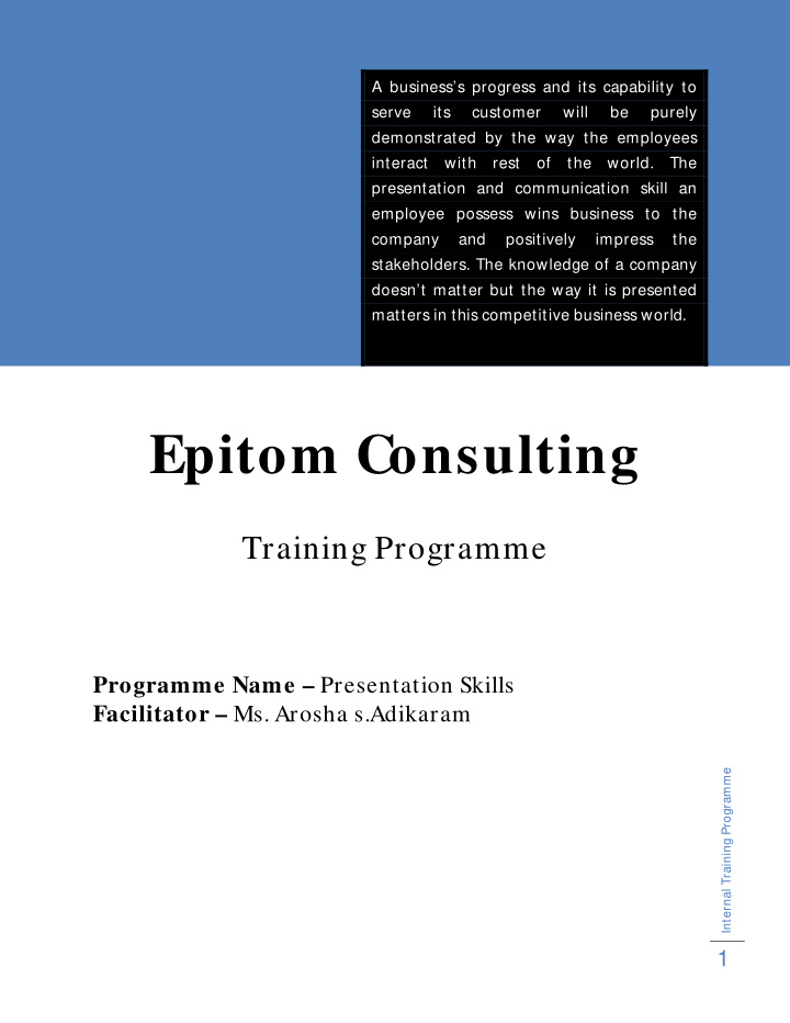epitom consulting
