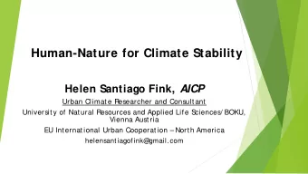 Why we need Behavior Change  ..  Global Urban Climate Impact -  Why We Need Behavior Change