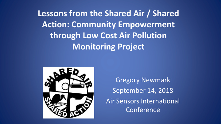 lessons from the shared air shared