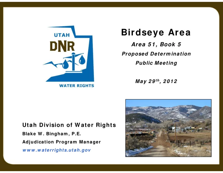 birdseye area