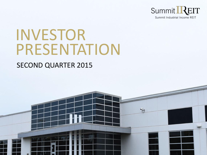 investor presentation