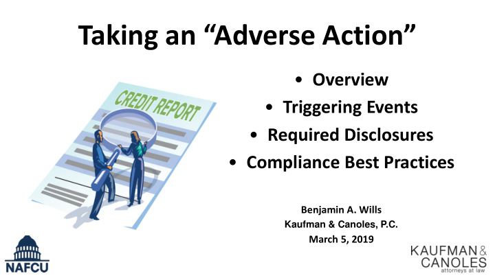 taking an adverse action