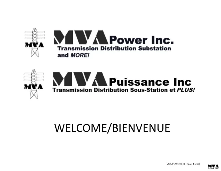 welcome bienvenue