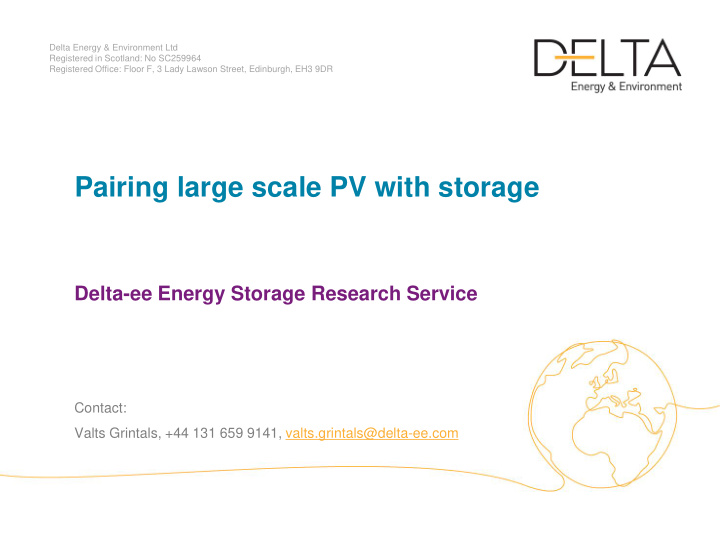 pairing large scale pv with storage