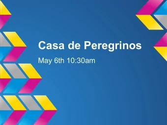 Casa de Peregrinos  May 6th 10:30am  Team Introduction  Jim  Charles  Rob  Thomas  Tricia  Susie