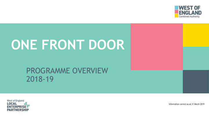 one front door